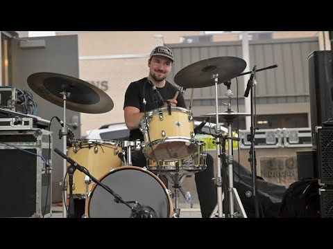 Dawson Ouellette Drum Solo w/ Duke Tumatoe Trio in Mooresville, IN.