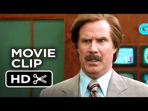 Anchorman 2: The Legend Continues Movie CLIP - Staring at me? (2013) HD