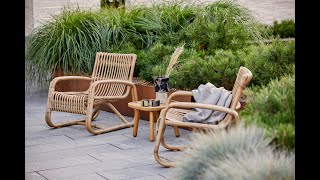 Cane-line Curve Loungesessel OUTDOOR, schwarz