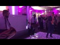 Sax & dhol drums playing Indian wedding entrance.