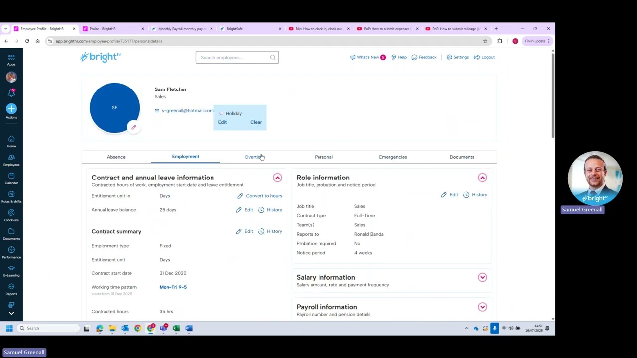 Bright HR Software Overview 2025