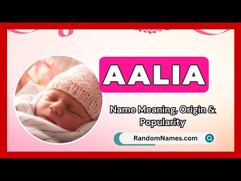 Aalia - Baby Girl Name Meaning, Origin & Popularity - RandomNames.com