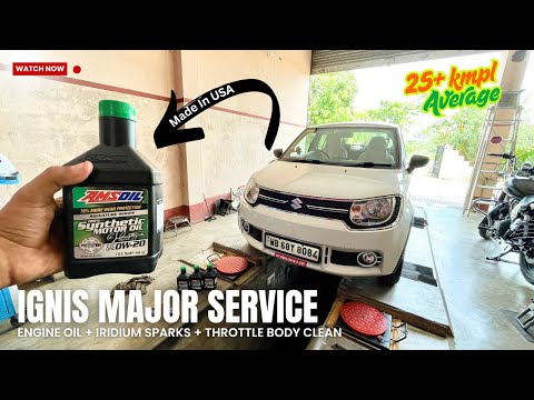 Thumbnail for Maruti Suzuki IGNIS Engine OIL Replacement At 35000 kms To AMSOIL | Iridium Spark Plug #ignis by Suzuki Ignis