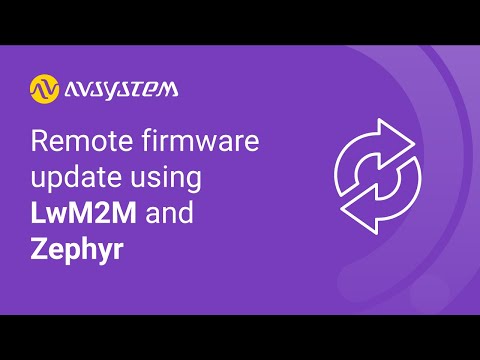 Remote firmware update using LwM2M and Zephyr