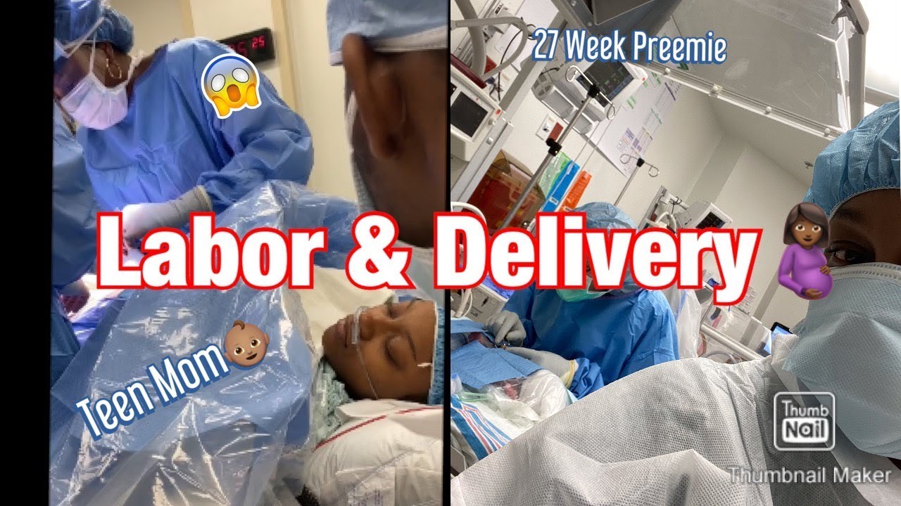 Labor and Delivery Vlog | 27 Week Preterm | Teen Mom