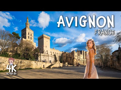 AVIGNON, France -a Medieval Gem 4K Travel Walk