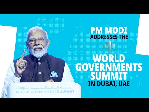 PM Modi attends the World Government Summit in Abu Dhabi, UAE