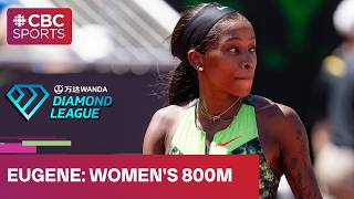 Women's 800m race at the Diamond League event in Eugene featuring a strong field #athletics