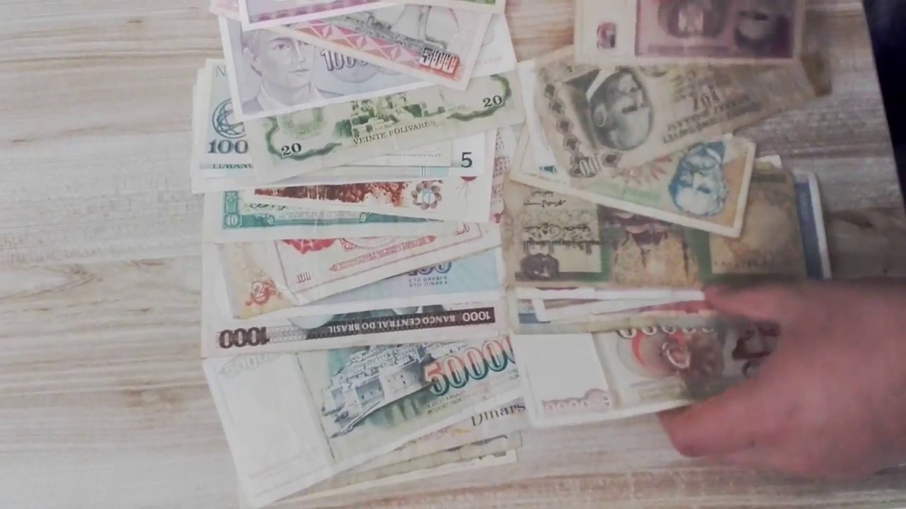UNBOXING More than 70 Mixed Foreign Paper Money