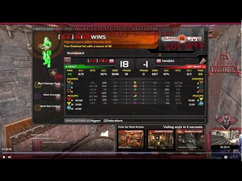 WinD of AE Quake Live Duels: Match #2 "WTF WAS THAT" - WinD vs Hsnbbc - aeesports.pro 12/28/16 igmdb