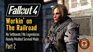 Fallout 4: Workin’ on The Railroad | No Settlements Allowed | Alternate Start Survival Mode | Part 2