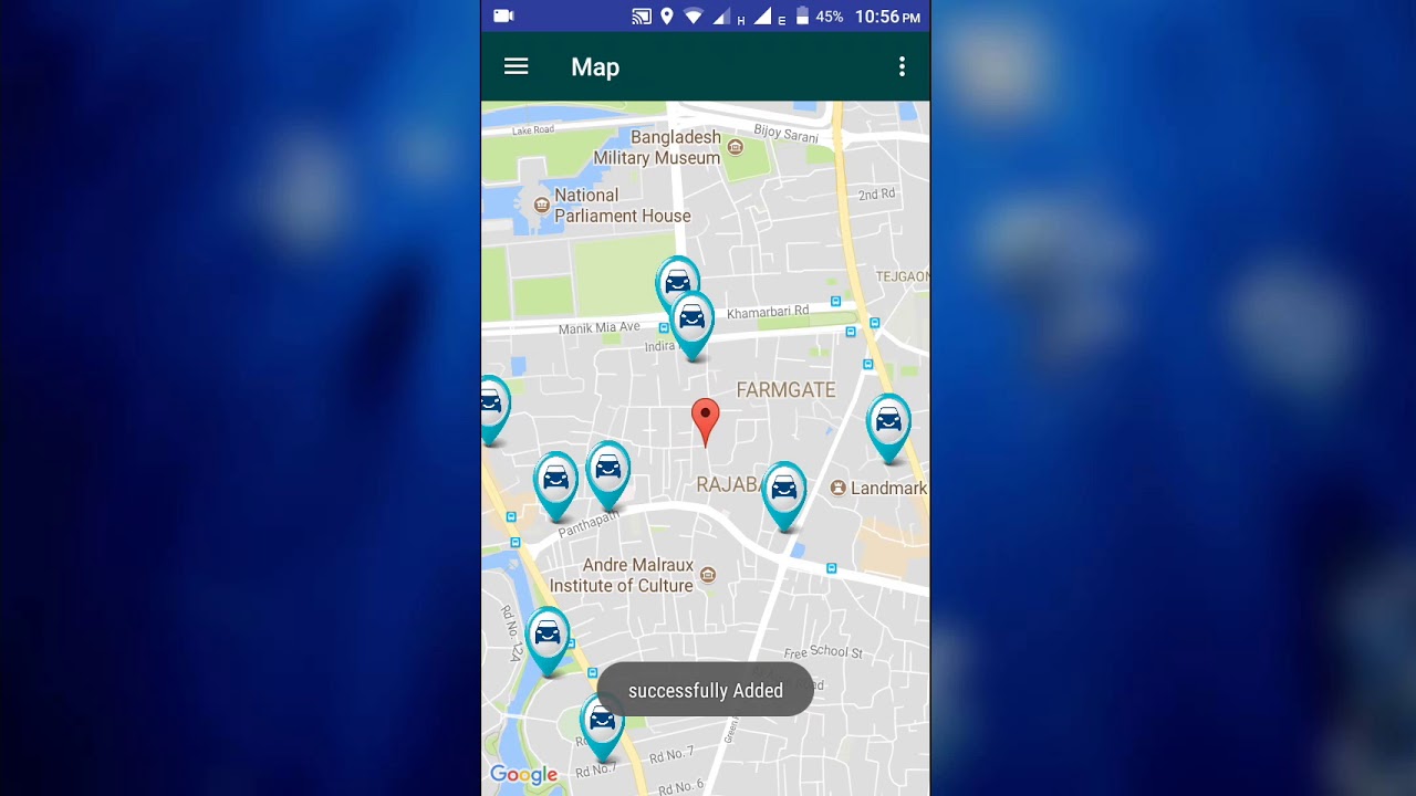 Android Based Online Car Parking Application