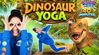 🦖 Dinosaur Yoga for Kids! | Fun Movement & Exercise Adventure | Cosmic Kids Yoga