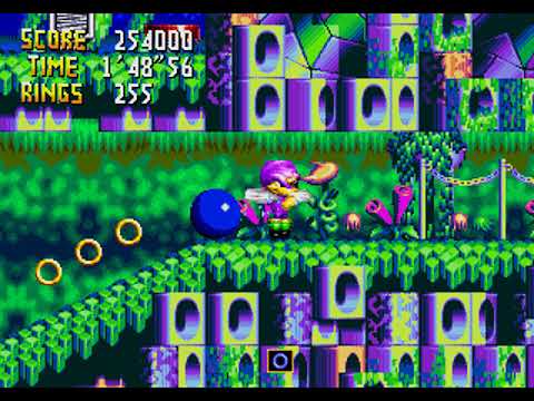 Sega 32X: Sonic in Chaotix - Zone 1, Act 5 (HD/60fps)