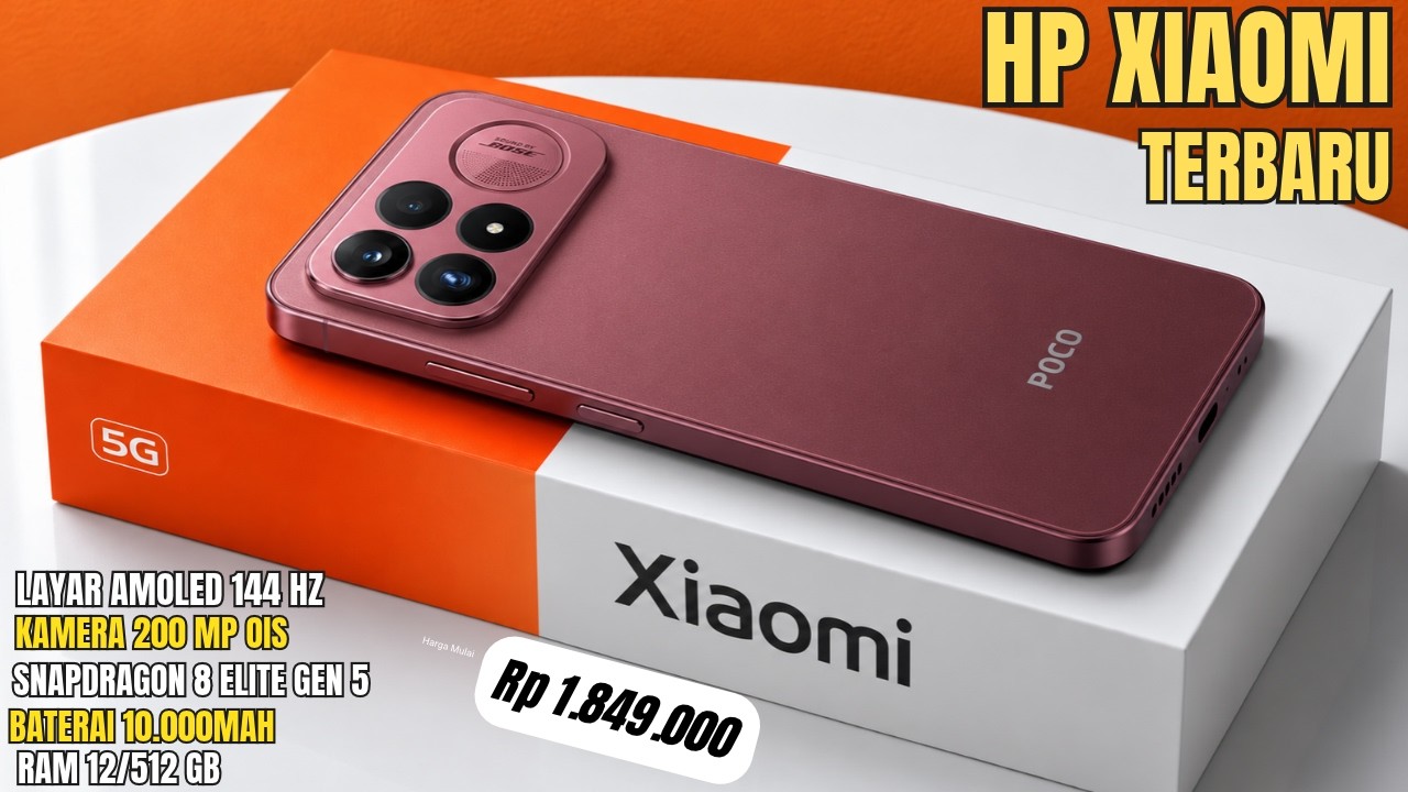 BARU SAJA DIRILIS‼️RAM 12/512GB, 10.000mAh - HP XIAOMI TERBARU DAN TERBAIK OKTOBER 2026