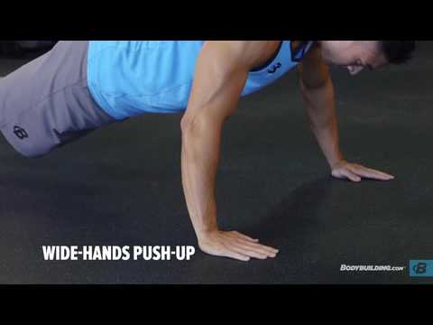 push up (WIDE HANDS)