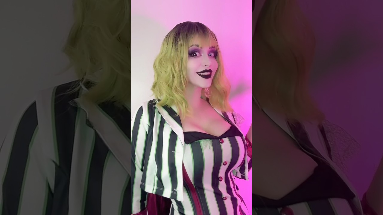 Beetle Juice Makeup! 💄 #beetlejuice #beetlejuicemakeup #makeuptutorial