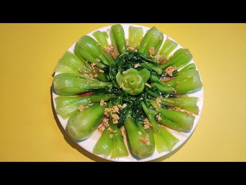 Cách làm Cải Thìa Xào Dầu Hào - xanh đẹp mắt rất ngon