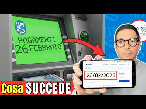 ANTICIPO ASSEGNO DI INCLUSIONE SFL AUU NASPI PENSIONI ➜ PAGAMENTI INPS 26 - 27 FEBBRAIO 2026