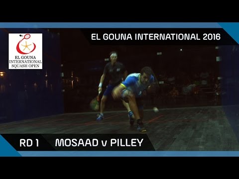 Squash: Mosaad v Pilley - El Gouna International 2016 RD 1 Highlights
