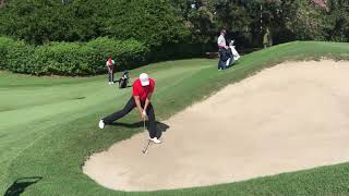 Jack Trent UNLV golf awkward bunkershot par4 h16 tavistock Isleworth 10/22/19
