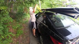 Porta-Bote auf dem Autodach