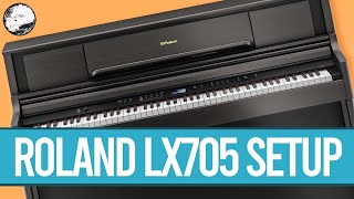 Video thumbnail for Roland LX-705 Digital Piano Unboxing and Setup by World Of Music