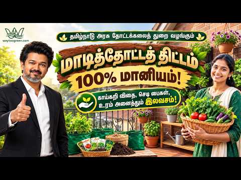 தமிழ்நாடு மாடித்தோட்டத் திட்டம் 2026 | அரசு வழங்கும் பொருட்கள், மானியம் & விண்ணப்பிக்கும் முறை