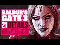 21 Tiny DETAILS & SECRETS You (Maybe) Missed In BALDUR'S GATE 3! BG3 PC Controller Gameplay