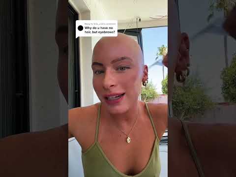 Why I’m bald but have eyebrows?😮 #browtransfers #browhelp #bald #alopecia #temporarytattoo