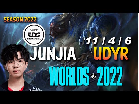 EDG Junjia UDYR vs MORDEKAISER Top - NA Ranked - WORLDS 2022