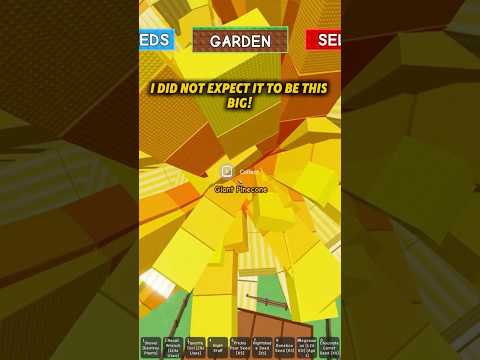 LARGEST BURNING BUD AND GIANT PINECONE in Grow a Garden! #roblox #shorts #growagarden