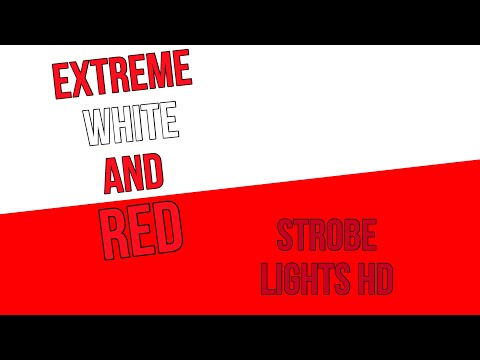 [1 Hour] EXTREME FAST WHITE AND RED STROBE LIGHT [SEIZURE WARNING]