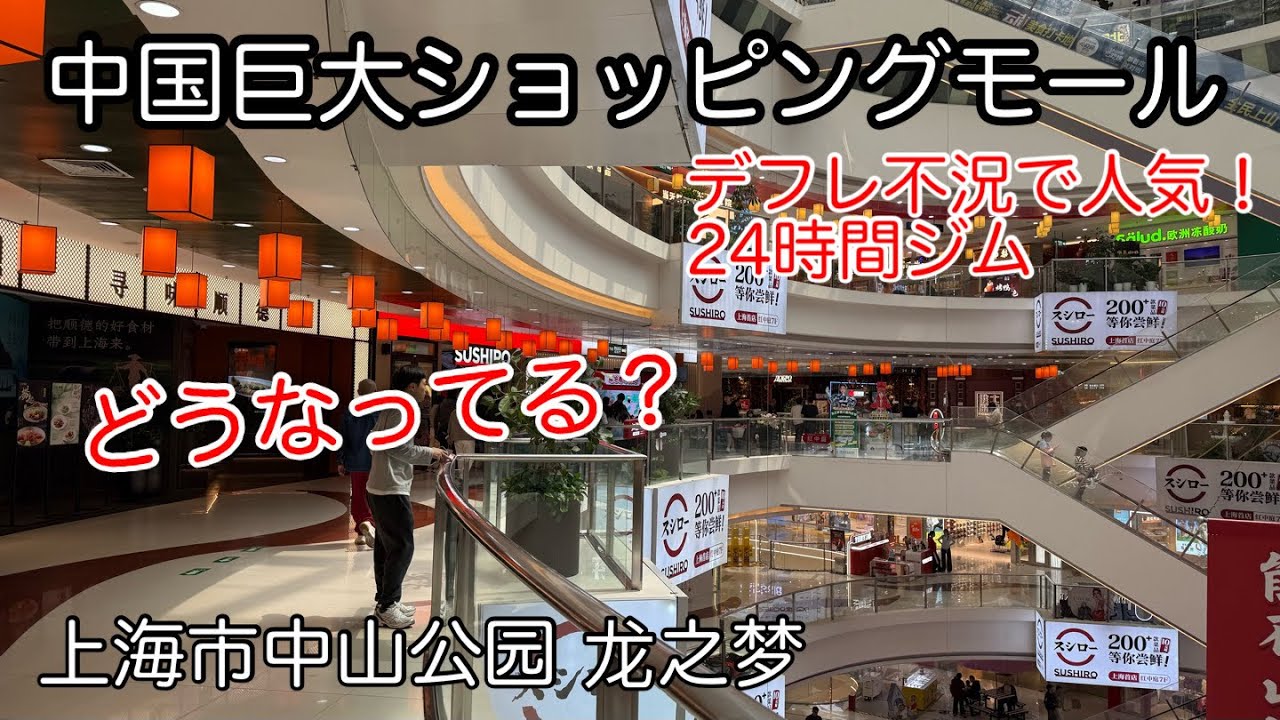 中国巨大ショッピングモールの状況 上海市中山公园 龙之梦 2026年3月撮影
