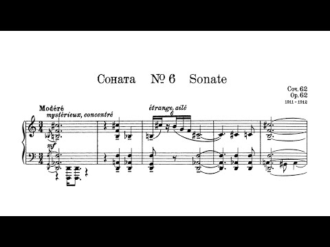 Scriabin - Piano Sonata No. 6, Op. 62 (Audio+Sheet) [Hamelin]