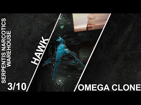 Hawk - Serpentis Narcotic Warehouse 3/10 - Eve Online
