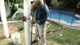 How to Put up an Arched Garden Arbor