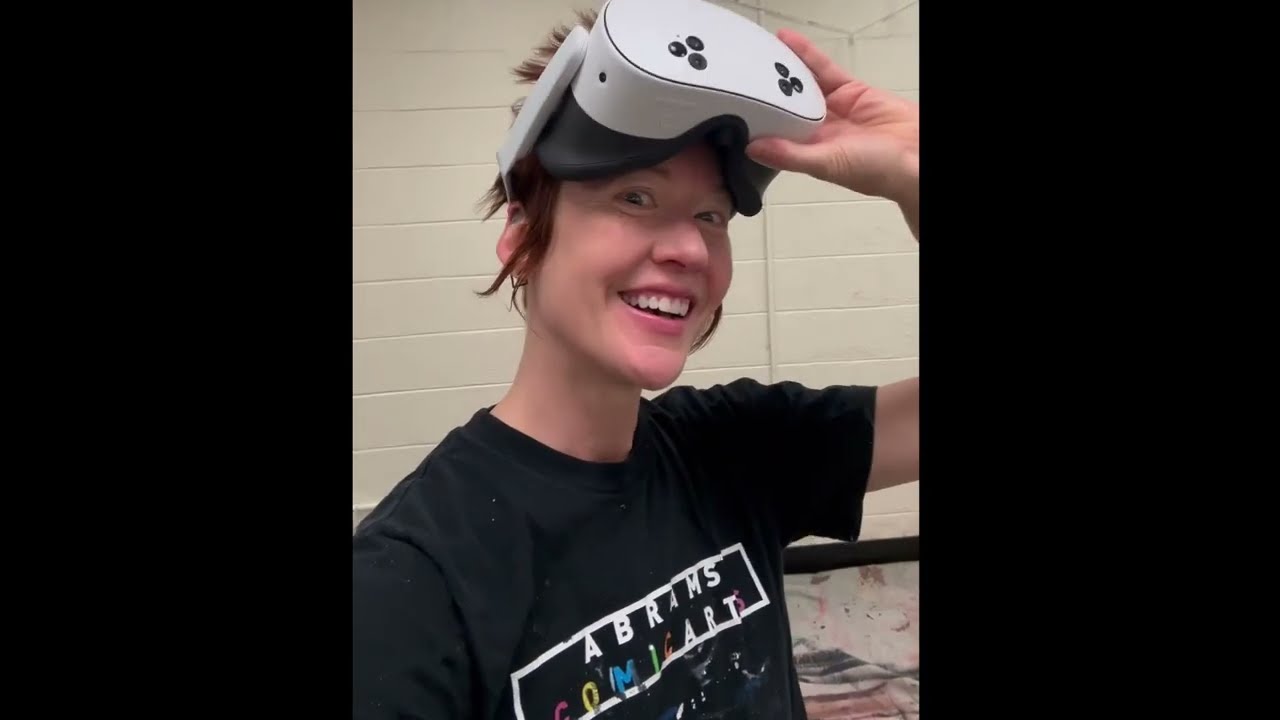 Using VR to assist in mural install