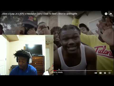 J5ive x Guap Jo x KPG x Headshot Corry | Cost To Beef  VIDEO REACTION!!! THEY'RE UP NEXT