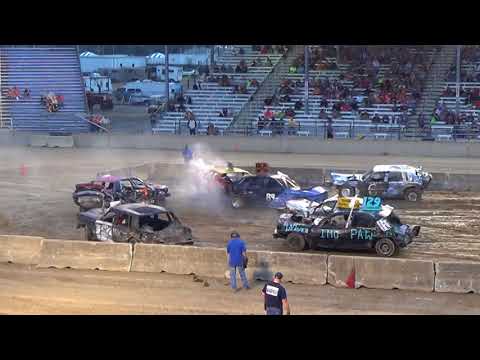 Monroe county fair 2018 Demolition Derby Feature (6pm show)