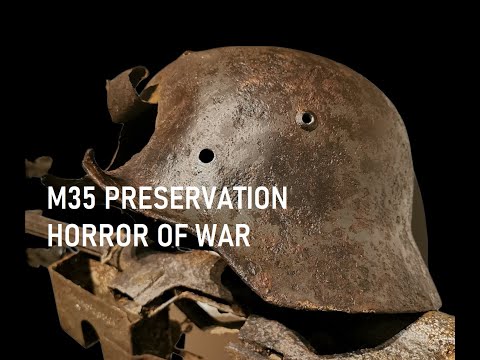 GERMAN M35 HELMET PRESERVATION not RESTORATION