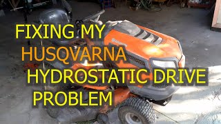 HUSQVARNA hydrostatic - Slow or No Reverse, Jerky Forward - -  5 possible causes (including my fix)