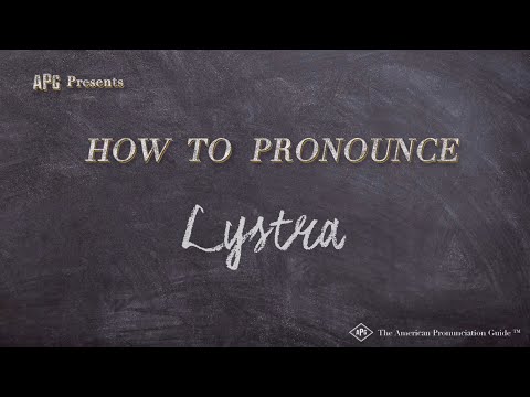 Part of a video titled How to Pronounce Lystra (Real Life Examples!) - YouTube