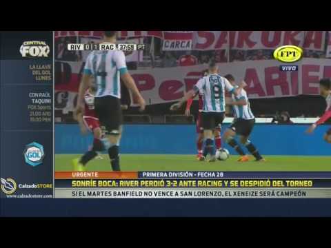 Resumen completo - River 2 - 3 Racing - Primera División 2016/17 - Fecha 28