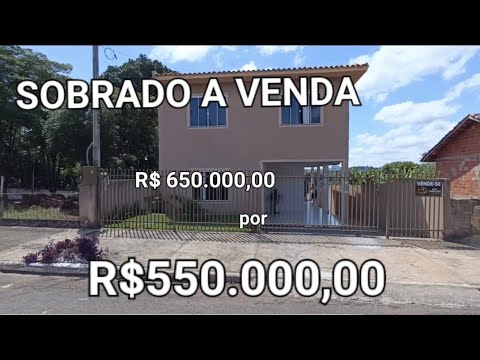 SOBRADO COM 2 QUARTOS E TERRENO GRANDE NO CENTRO JAPIRA PARANA R$550.000,00 