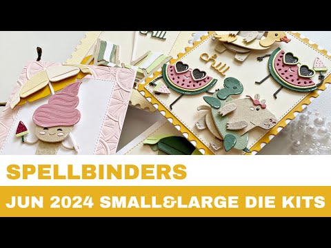 #292 Spellbinders June 2024 Small & Large Die Kits and 3D Embossing Folder - Card Inspirations