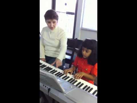 Jenisha practicing song