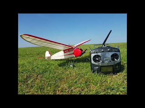 Vintage model plane flight