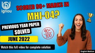 Download the video "MHI 04 Solved Previous Year Paper | MHI 104 important question with answer | solved PYQ JUNE 2022"