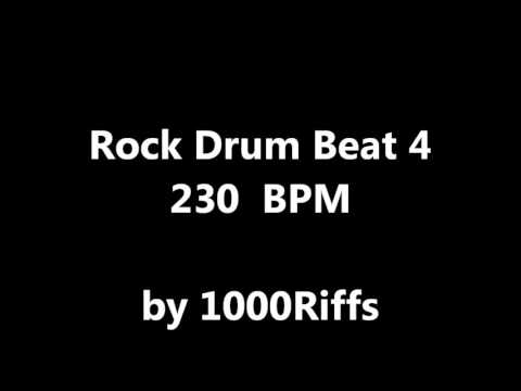 Rock Drum Beat # 4 : 230 BPM - Beats Per Minute